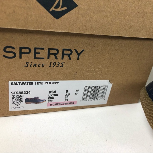 Sperry Saltwater 1 Eye Duck Boots NIB Plaid Wool Blend w Microfleece Lining New - Picture 7 of 9